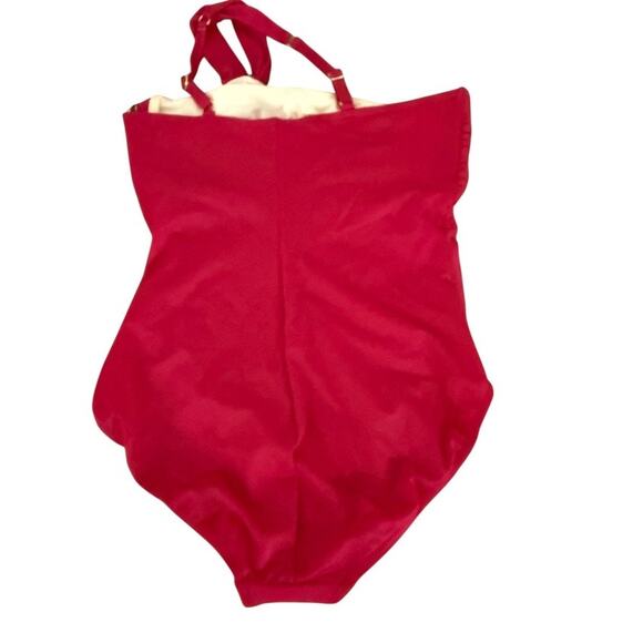 Miraclesuit Europa One Piece Swimsuit Grenadine Red US 12 Swim - Picture 4 of 9